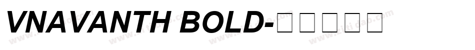 VNAvantH Bold字体转换